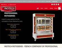 Tablet Screenshot of inotech-rotisseries.com